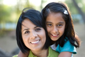 mother and daughter