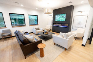 patient comforts include a relaxing reception room for a relaxing dental experience